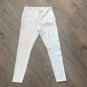 Calia White with gray designs High-Waisted Leggings